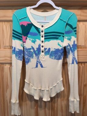 Free People Movement Thermal Henley Top